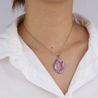 Stainless Steel Enamel Doughnut Necklace