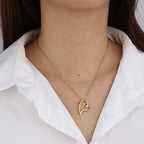 Irregular Heart Shape Stainless Steel Necklace Hot Sale