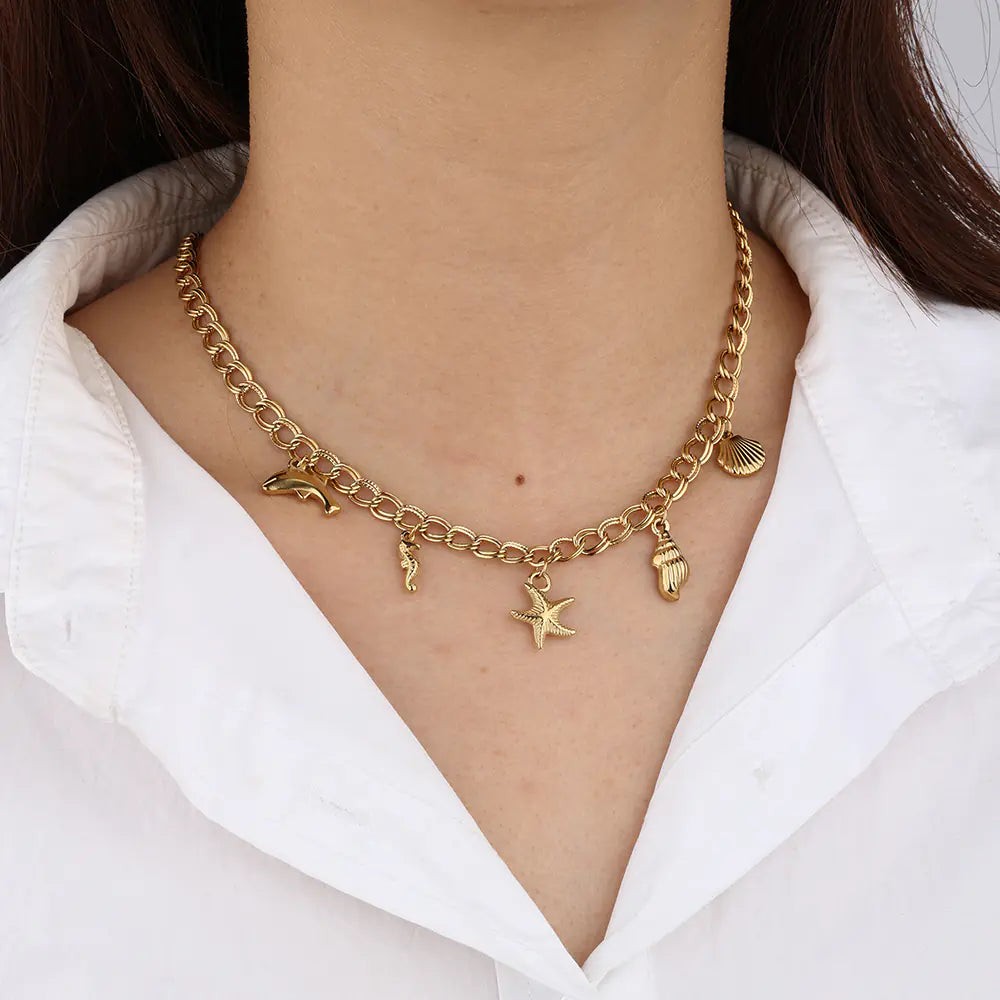 Marine Style Stainless Steel Necklace