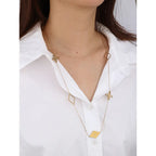 Diamond Clover Stainless Steel Chain