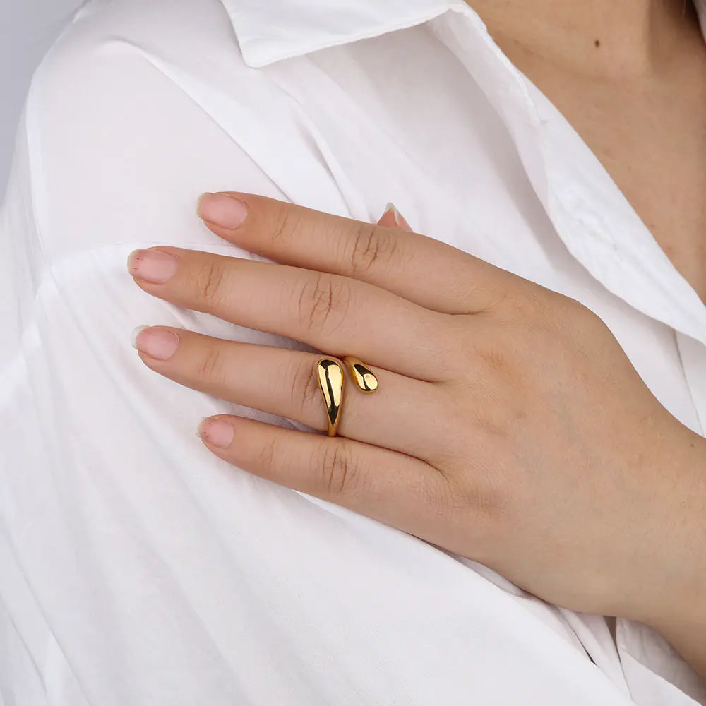 Fashion Style Simple Smooth Stainless Steel Rings Classic