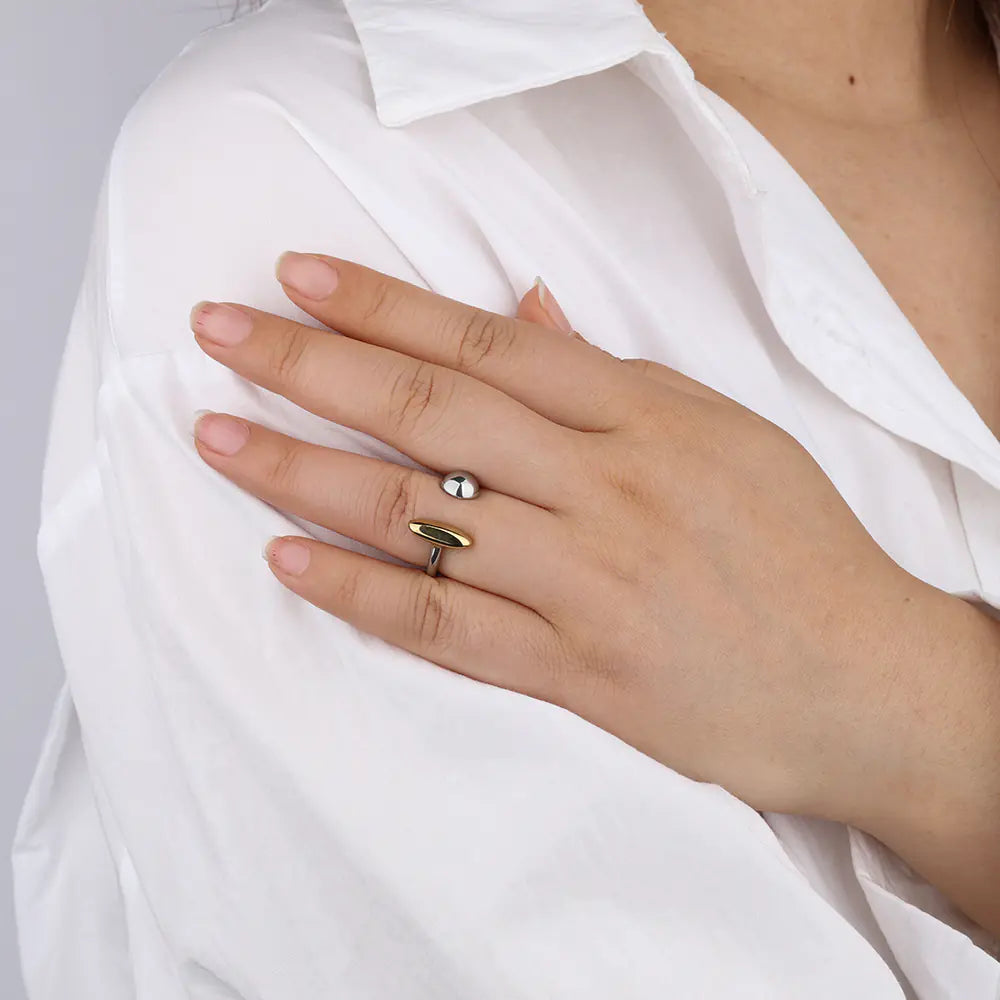 Semicircular Long Stick Stainless Steel Ring
