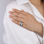 Vintage Stainless Steel Adjustable Ring