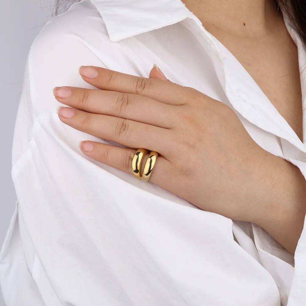 Classical Design Stainless Steel Personalized Ring