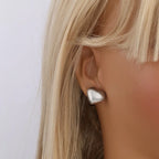Hypoallergenic Stainless Steel Heart Earrings