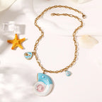 Ocean Conch Design Stainless Steel Necklace