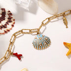Sea Shell Anti Water Stainless Steel Necklace