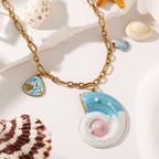 Ocean Conch Design Stainless Steel Necklace