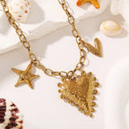 316 Stainless Steel Love Heart Necklace