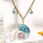Ocean Conch Design Stainless Steel Necklace