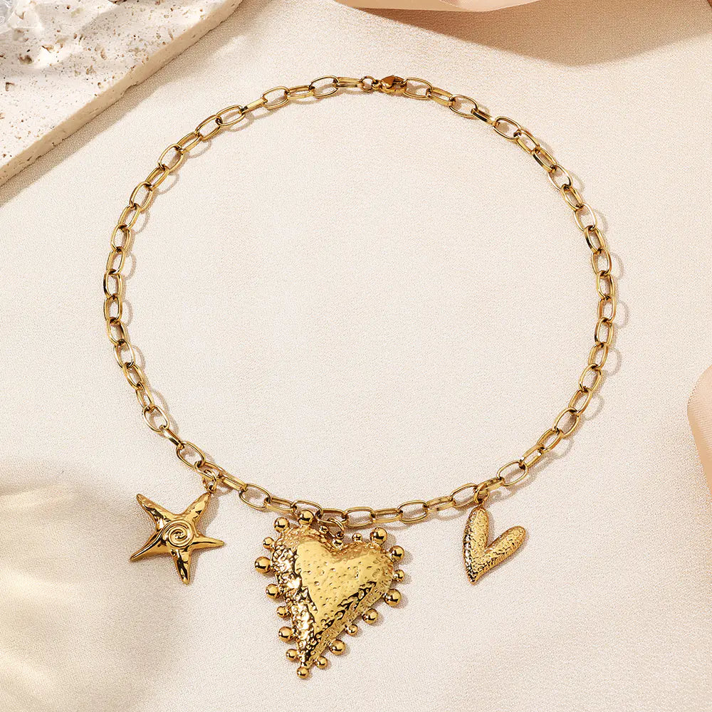 316 Stainless Steel Love Heart Necklace