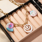Stainless Steel Ocean Shell Conch Necklace