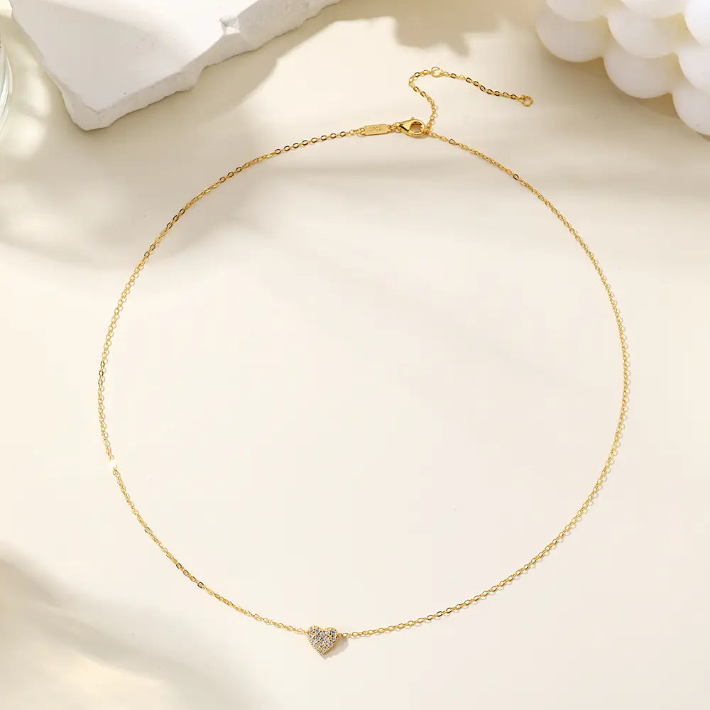 S925 Love Charm Heart-shaped Necklace