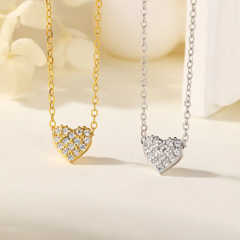 S925 Love Charm Heart-shaped Necklace