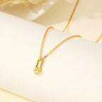 S925 Dancy Silver Love Lock Necklace