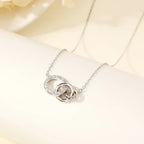 Fashion Jewelry Three Round Circle Circular Necklace