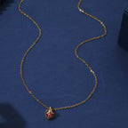 Red Heart Bow Love Pendant Necklace
