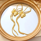 18k Gold Plated Stainless Steel Butterfly Earrings