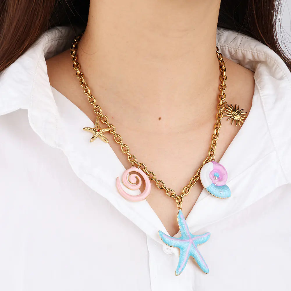 Blue Ocean Design 316 Stainless Steel Necklace