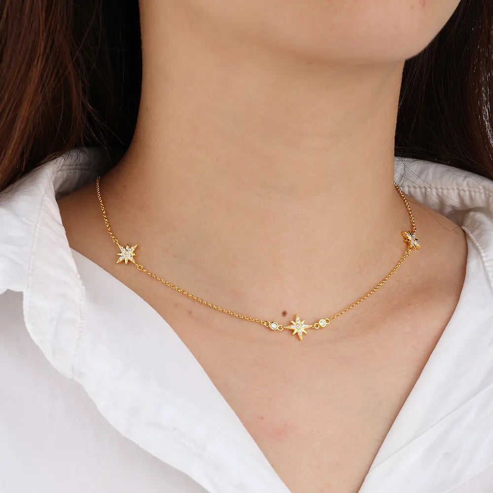 925 Sterling Silver Clover Flower Necklace