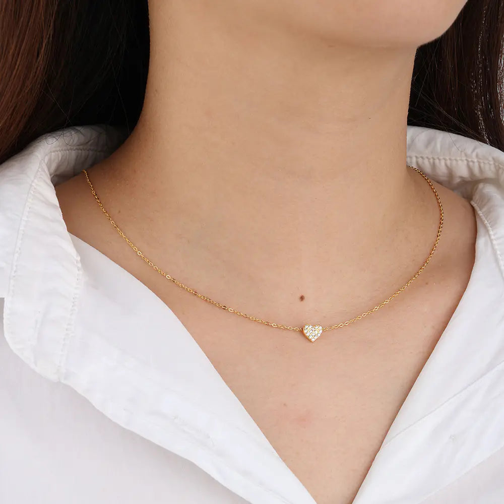 S925 Love Charm Heart-shaped Necklace