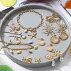Waterproof Pvd Plated Shell Shape Earrings