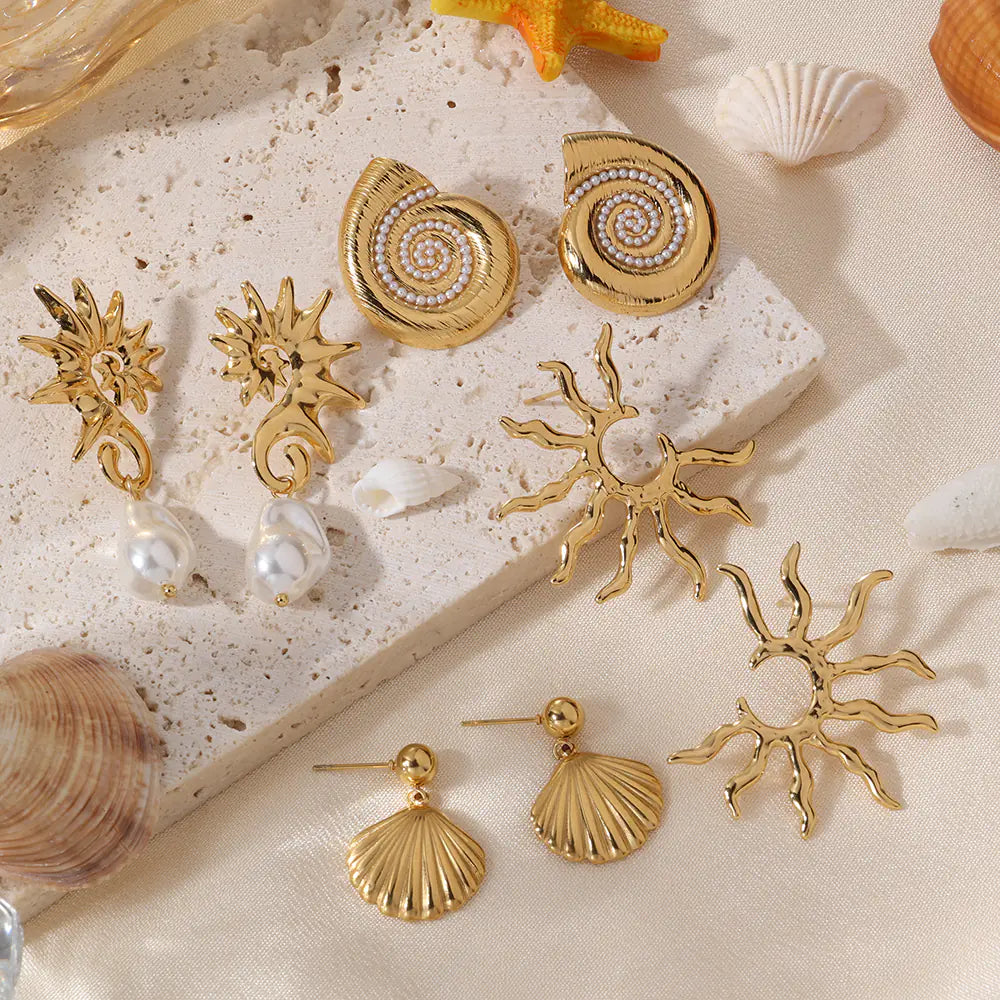 Beat Selling Stainless Steel Shell Starfish Pearl Bracelet