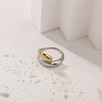 Trendy Irregular Wire Wrap Ring for Women Adjustable