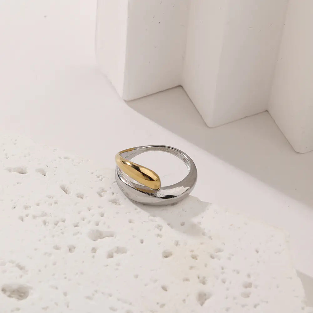 Trendy Irregular Wire Wrap Ring for Women Adjustable
