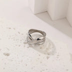 New Stainless Steel Three-layer Cross Ring