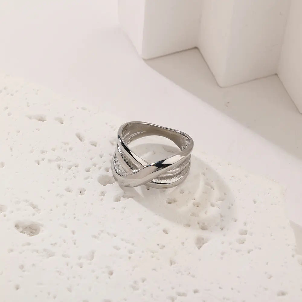 New Stainless Steel Three-layer Cross Ring