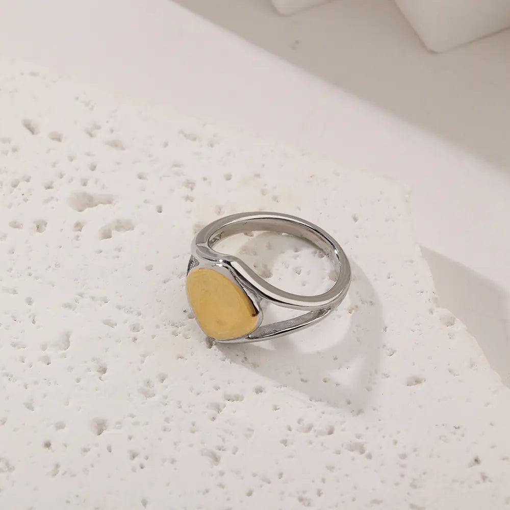 Adjustable Stainless Steel Geometric Wire Line Ring