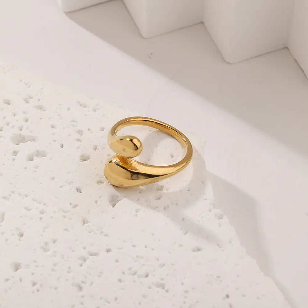 Fashion Style Simple Smooth Stainless Steel Rings Classic