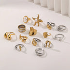 10.8MM Stainless Steel Two-Color Ring