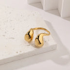 Stainless Steel Adjustable Geometric Wire Wrap Ring