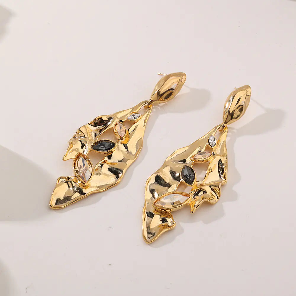 Palace Style Stainless Steel Earrings