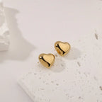 Hypoallergenic Stainless Steel Heart Earrings