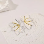 Fashion Stainless Steel Flower Non-fading Unique Earring