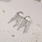 Stylish Stainless Steel Waterproof Jellyfish Coral Earrings