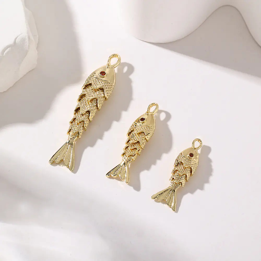 High Quality Brass Various Fish Pendant Necklace