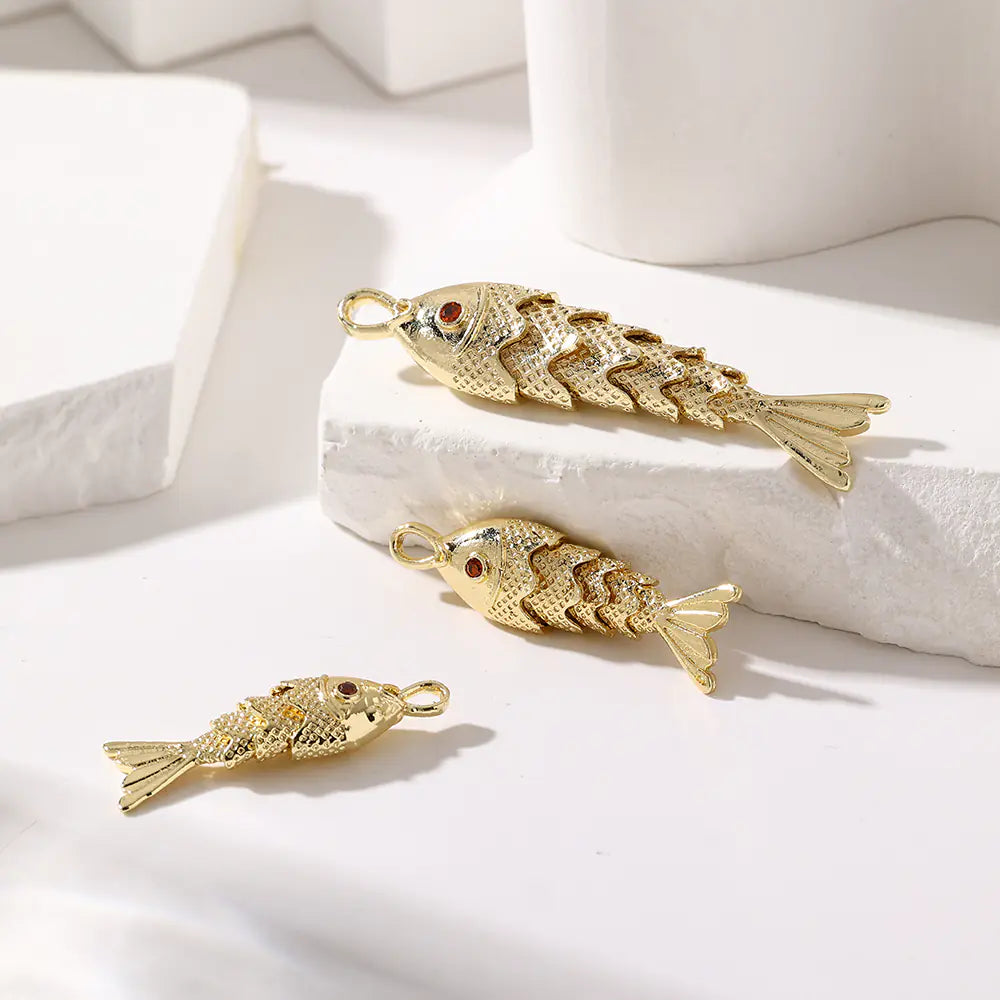 High Quality Brass Various Fish Pendant Necklace