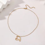 Irregular Heart Shape Stainless Steel Necklace Hot Sale