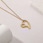 Irregular Heart Shape Stainless Steel Necklace Hot Sale