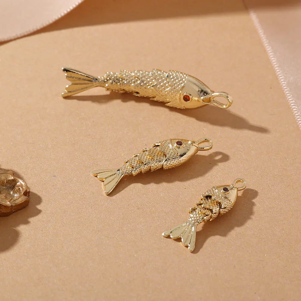 High Quality Brass Various Fish Pendant Necklace