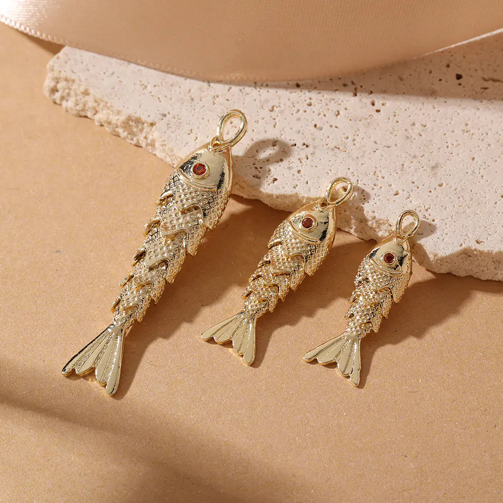 High Quality Brass Various Fish Pendant Necklace