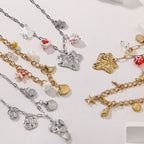 Stainless Steel Maple Leaf Design Necklace