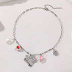 Stainless Steel Maple Leaf Design Necklace