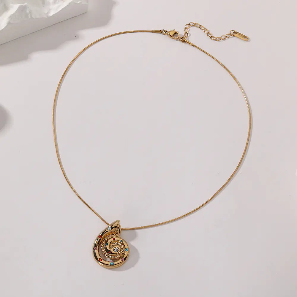 Good Quality Stainless Steel Conch Shape Necklace