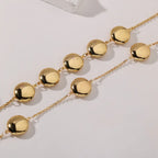 Gold Stainless Steel Little Stone Bracelet