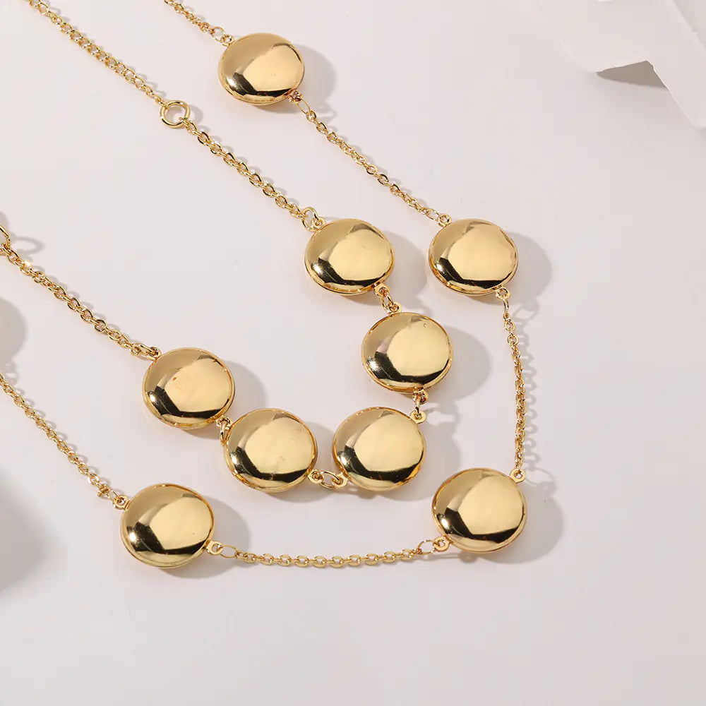 Gold Stainless Steel Little Stone Bracelet